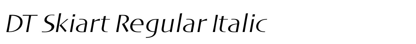 DT Skiart Regular Italic image
